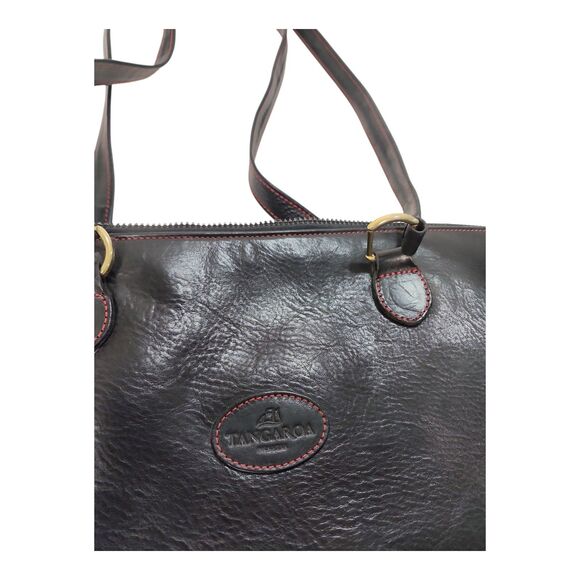 Tangaroa Venezia Terrida Brown leather Large tote bag made in Italy EUC Elegant - Picture 13 of 13